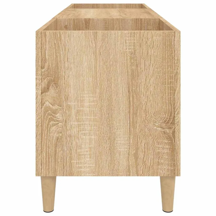 Meuble à disques Chêne Sonoma 121x38x48 cm Bois d'ingénierie - 6