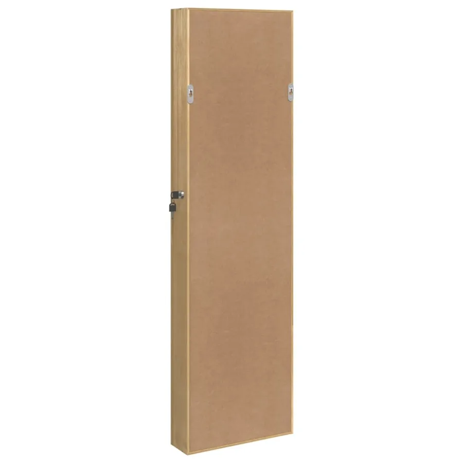 Armoire à bijoux avec miroir murale 30x8,5x106 cm - 7