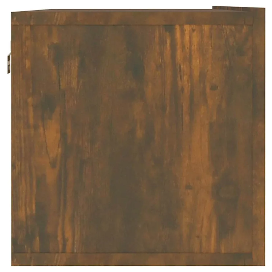 Armoire murale TV Chêne fumé 120x30x30 cm Bois d'ingénierie - 6