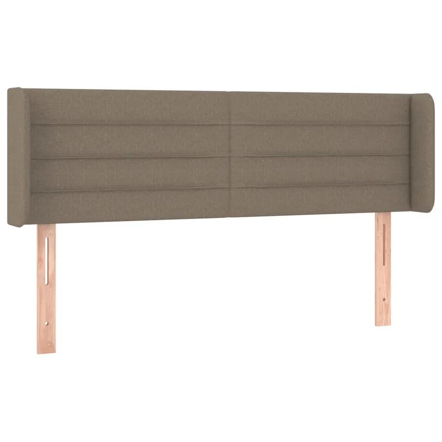 Tête de lit avec oreilles Taupe 147x16x78/88 cm Tissu - 2