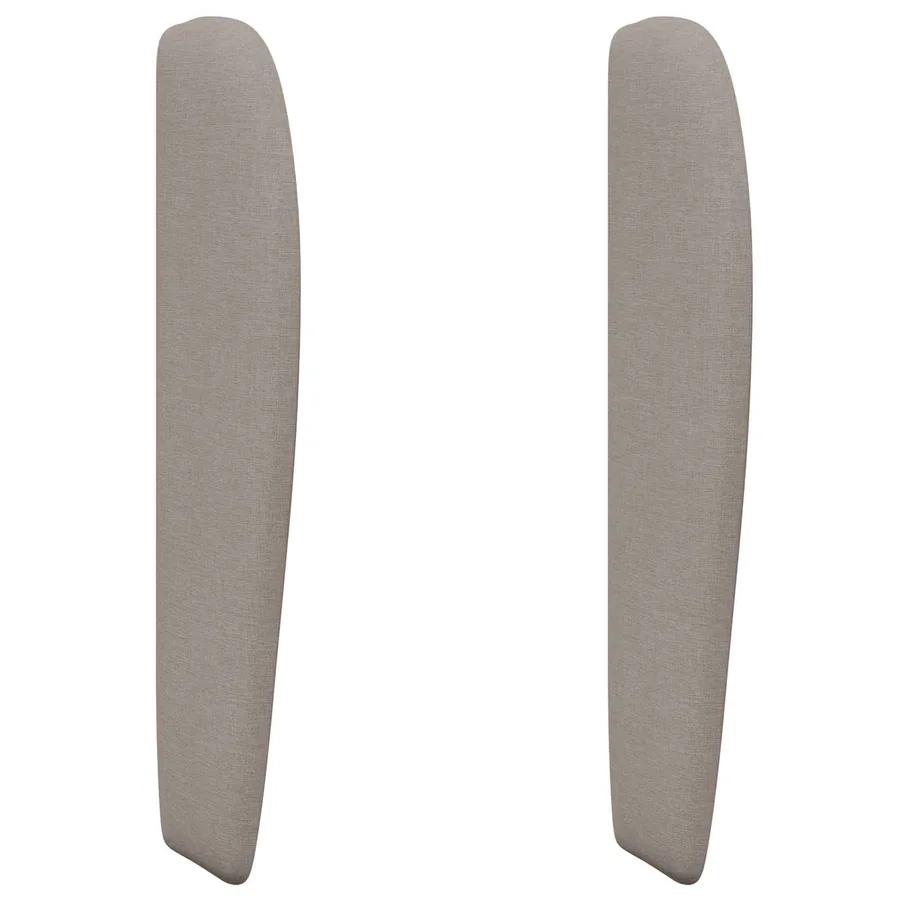 Oreille de tête de lit Beige 80 x 23 x 6 cm tissu - 2