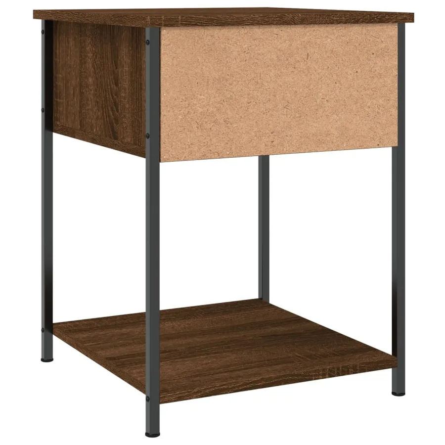 Tables de chevet 2 pcs chêne marron 44x45x58 cm bois ingénierie - 9