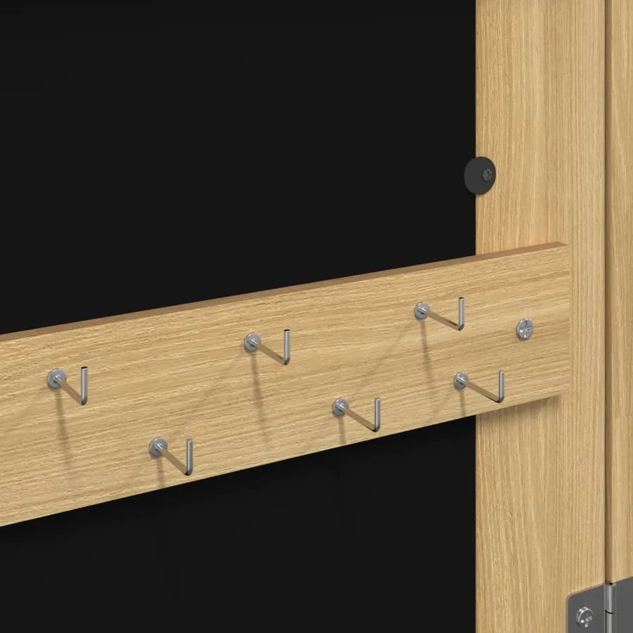 Armoire à bijoux avec miroir et éclairage LED mural - 10