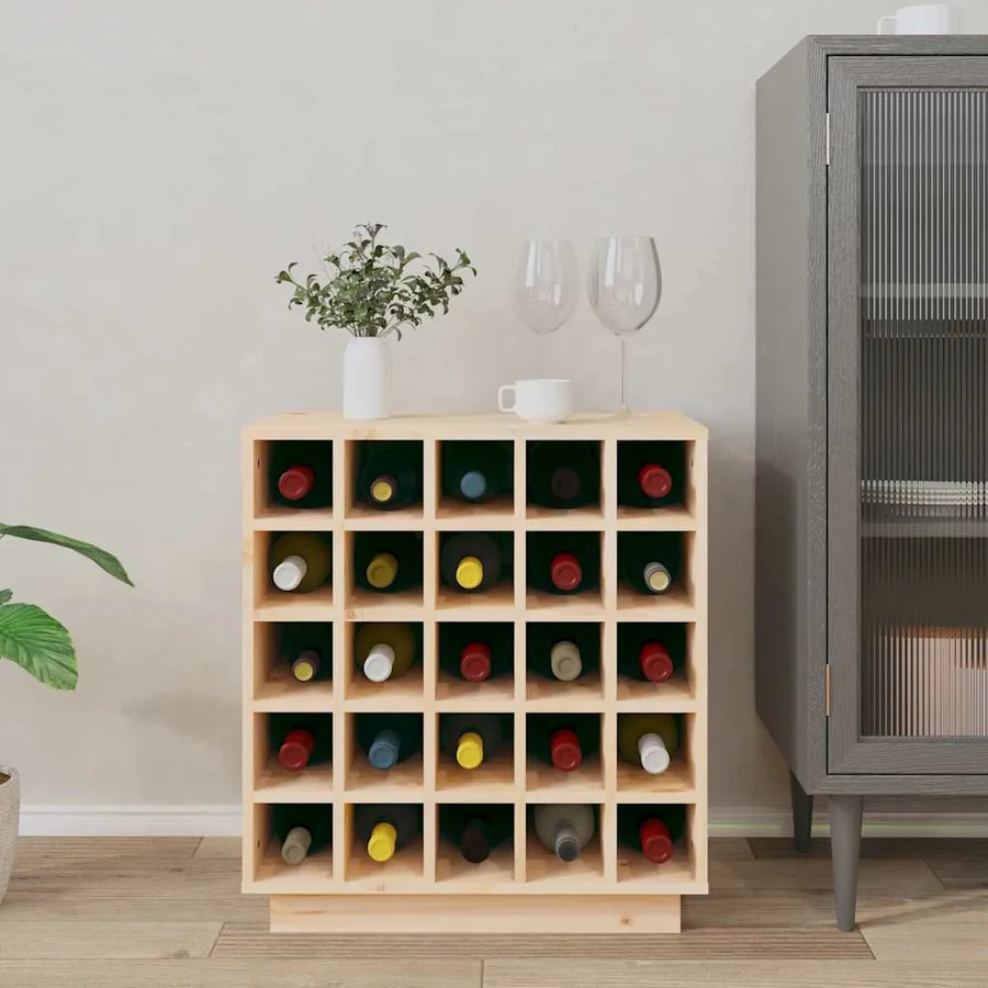Armoire à vin 55,5x34x61 cm Bois de pin massif - 3