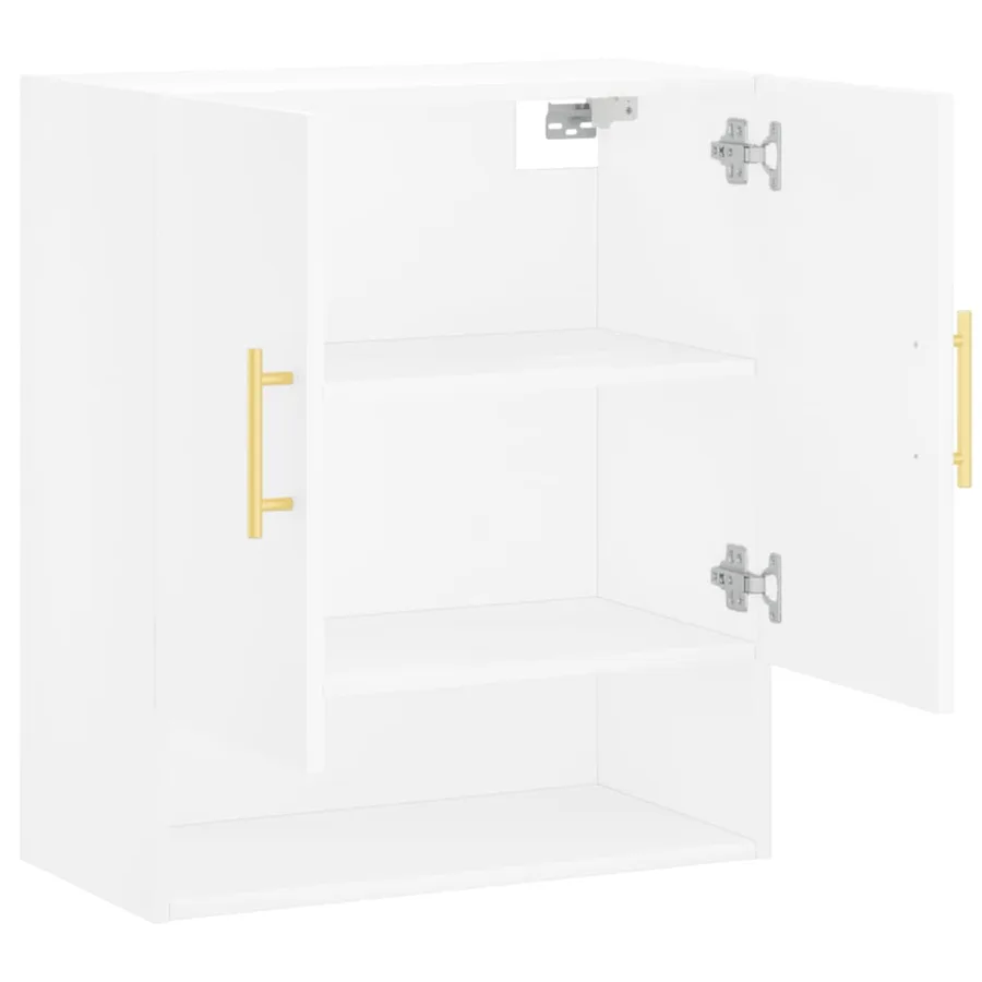 Armoire murale blanc 60x31x70 cm bois d'ingénierie - 6