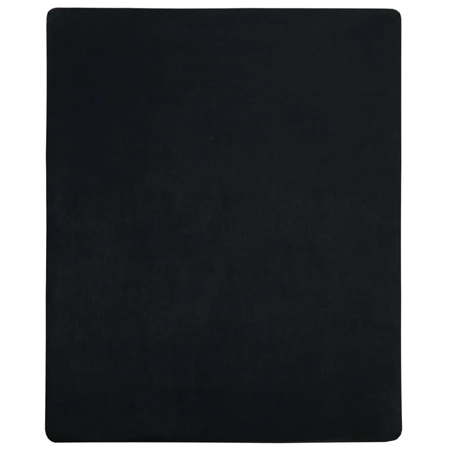 Drap-housse Jersey Noir 100x200 cm Coton - 2