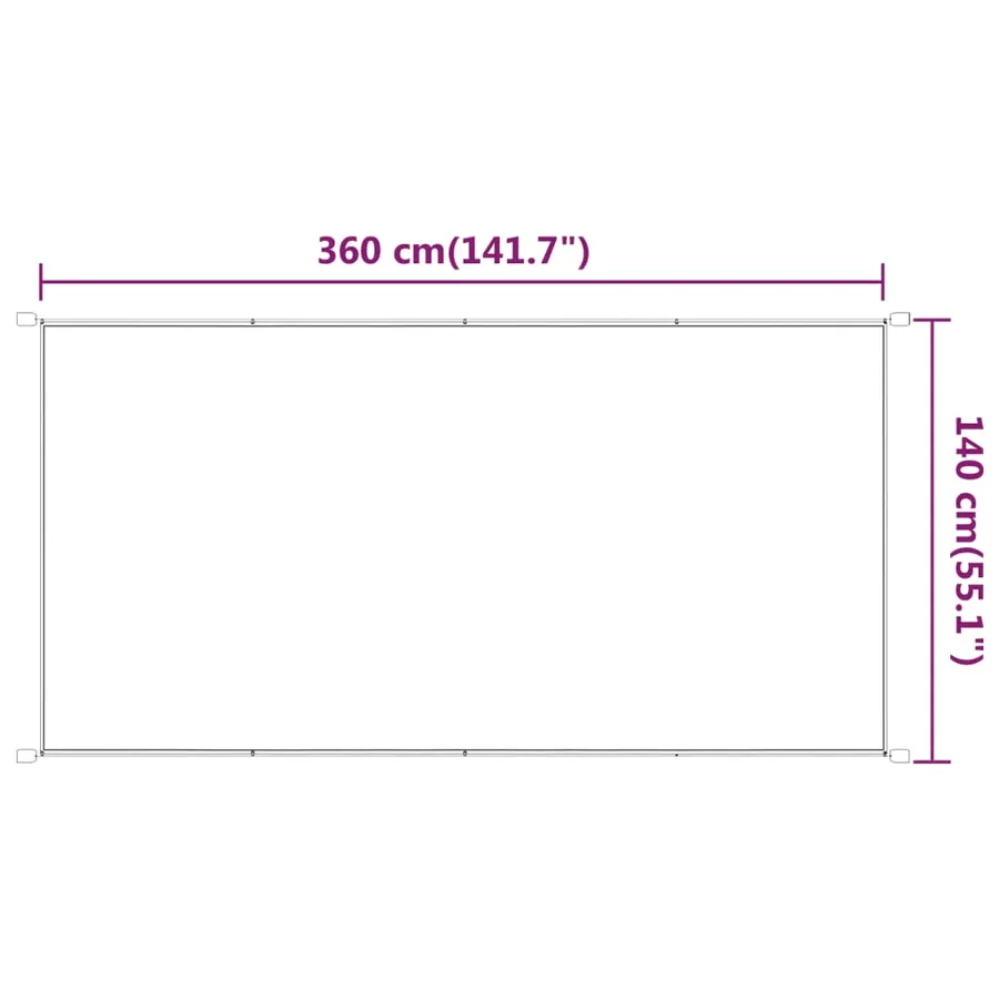 Auvent vertical Vert clair 140x360 cm Tissu oxford - 6