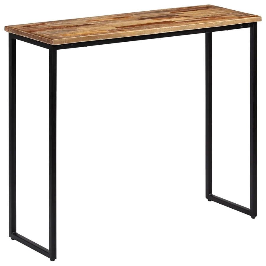 Table console Teck recyclé massif 90 x 30 x 76 cm - 15