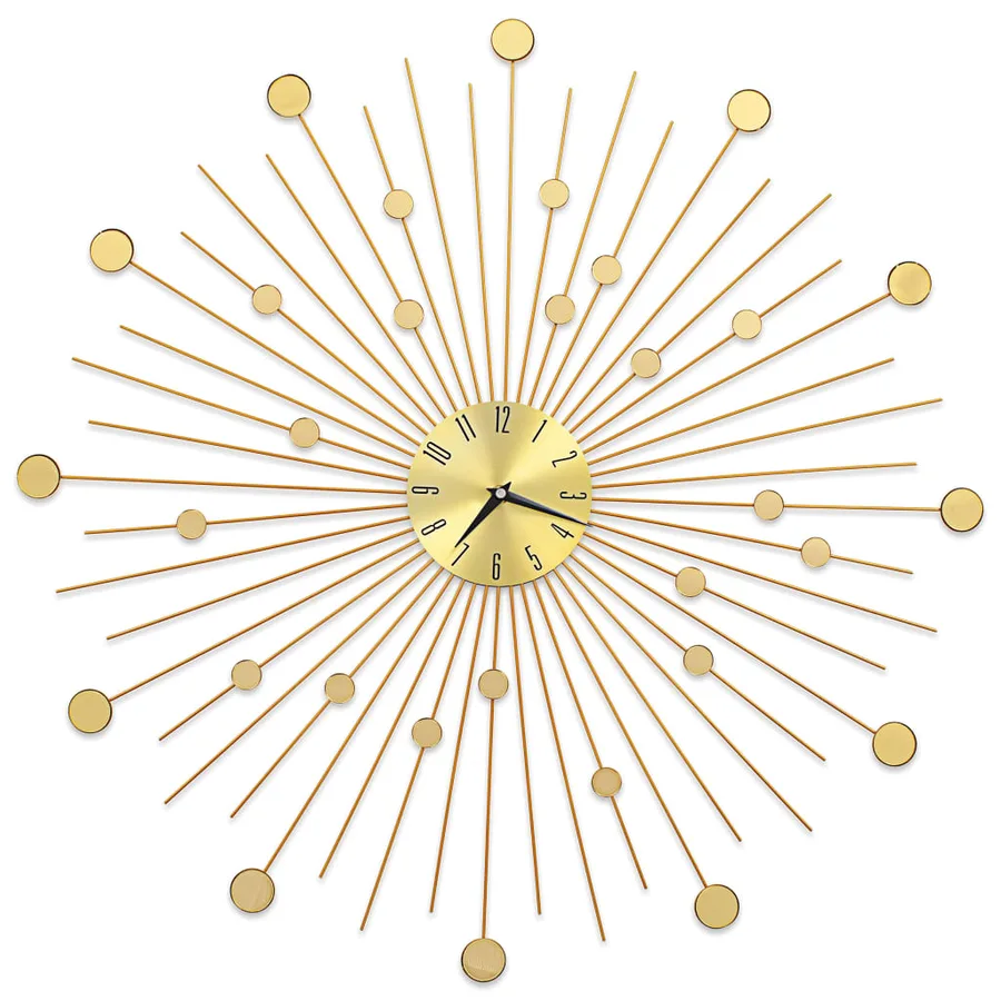 Horloge murale Métal 70 cm Doré - 2