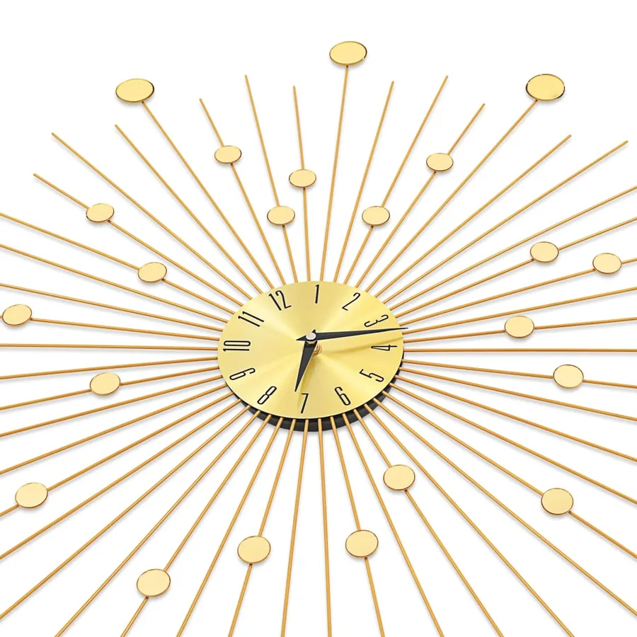 Horloge murale Métal 70 cm Doré - 4