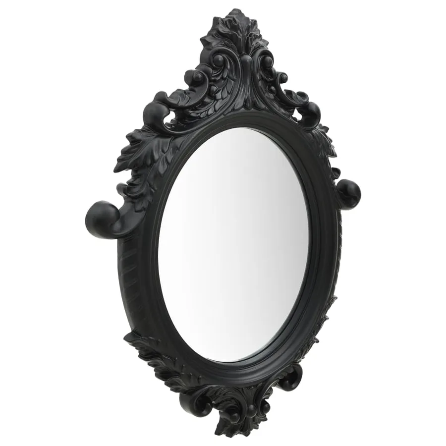 Miroir mural style château 56x76 cm Noir - 2