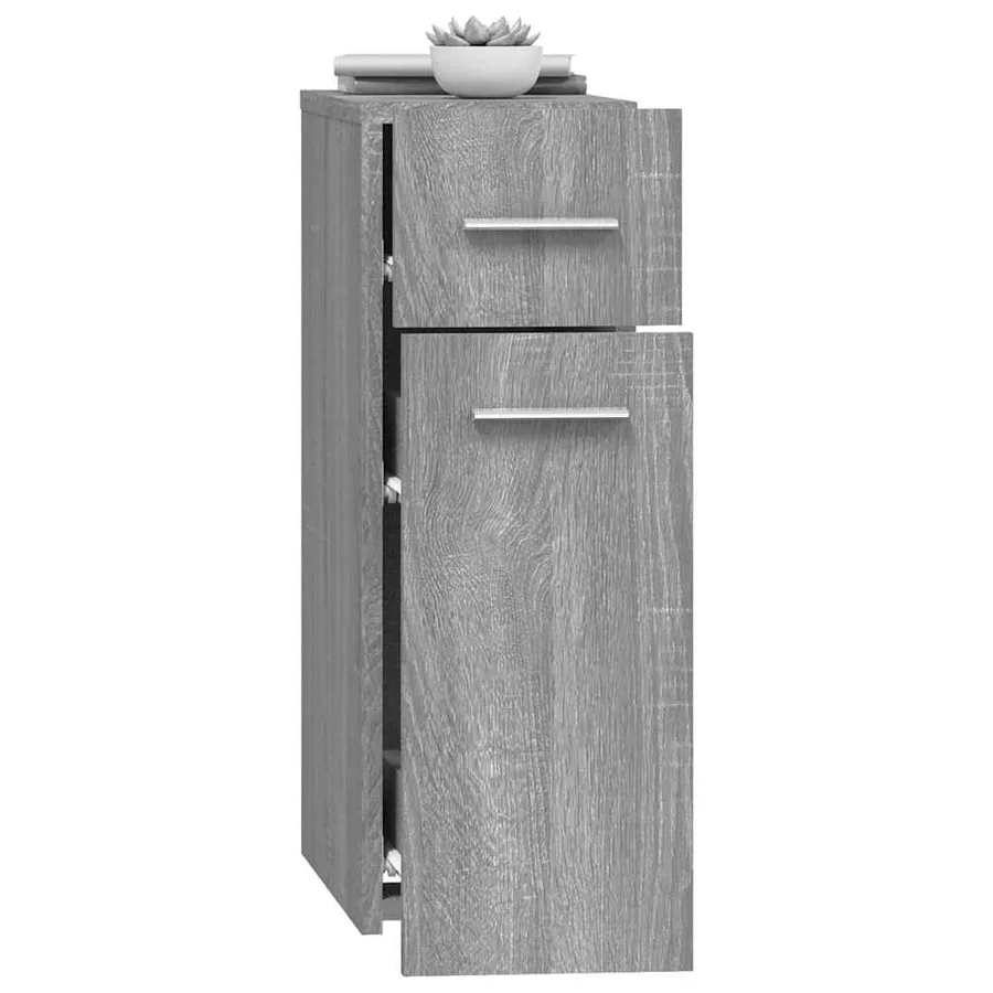 Armoire apothicaire Sonoma gris 20x45,5x60 cm Bois d'ingénierie - 4