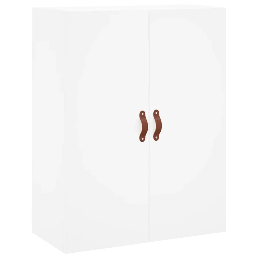Buffet haut Blanc 69,5x34x180 cm Bois d'ingénierie - 4