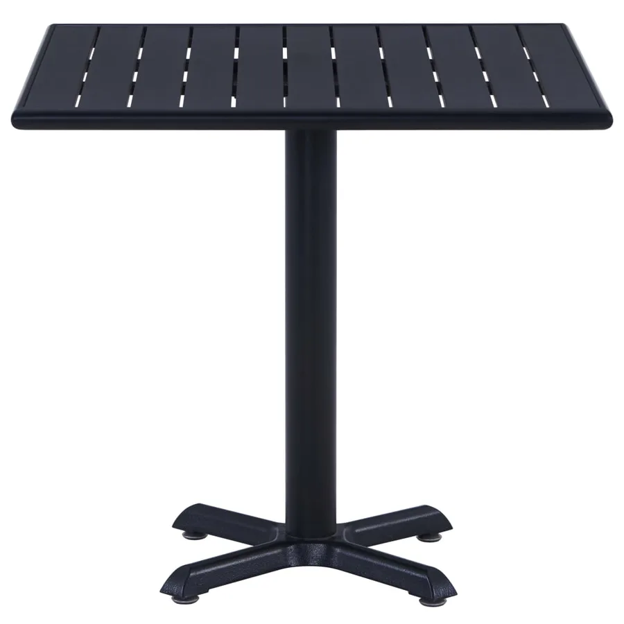 Table de jardin Noir 80x80x75 cm - 3