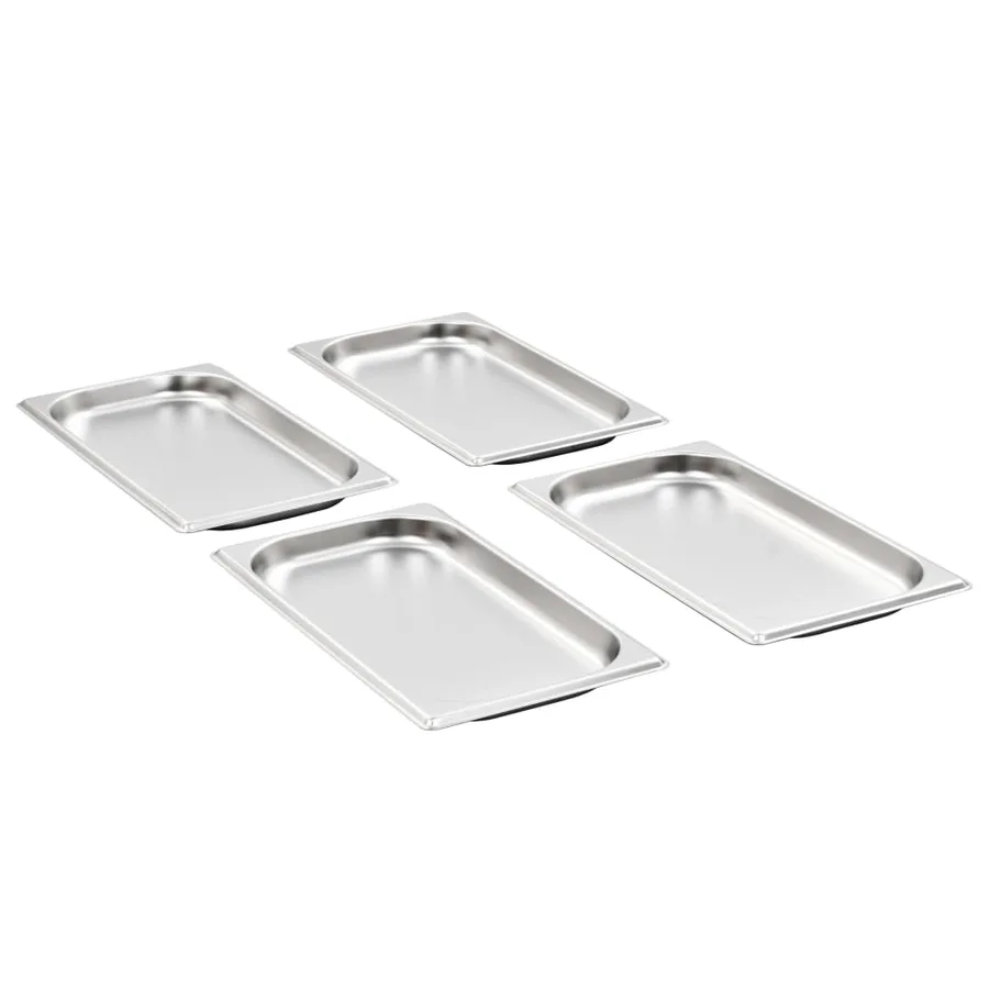 Récipients Gastronorm 12 pcs GN 1/3 20 mm Acier inoxydable - 2