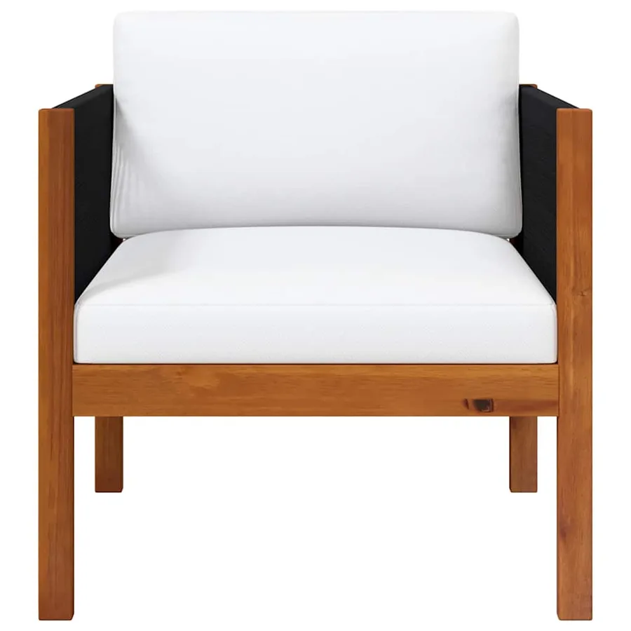 Chaises de jardin lot de 2 Bois d'acacia massif - 3