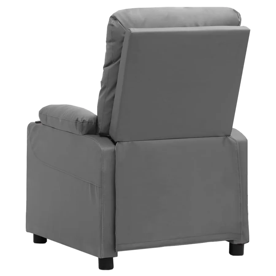 Fauteuil de massage électrique Gris Similicuir - 5