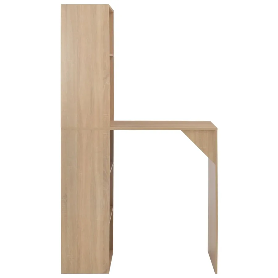 Table de bar avec armoire Chêne 115x59x200 cm - 2