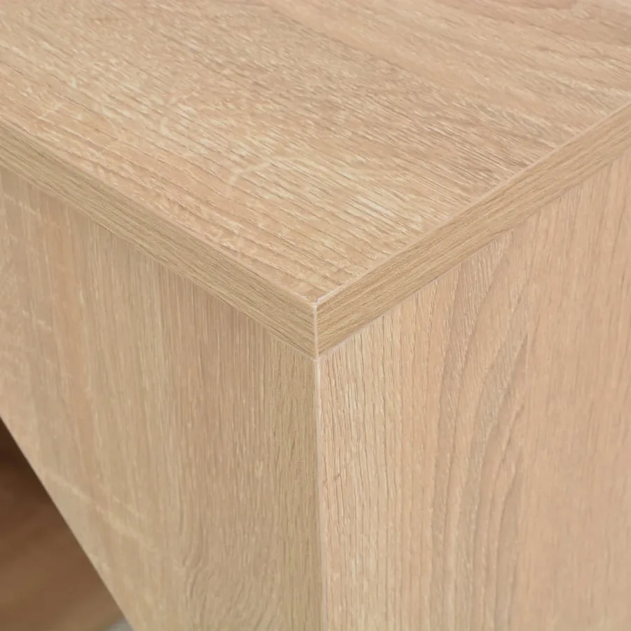 Table de bar avec armoire Chêne 115x59x200 cm - 4