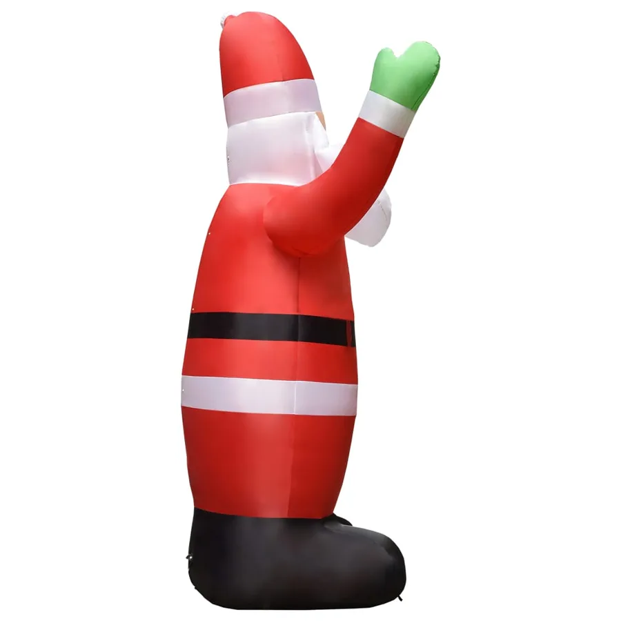 Père Noël gonflable avec LED Décoration de Noël IP44 3 m - 4