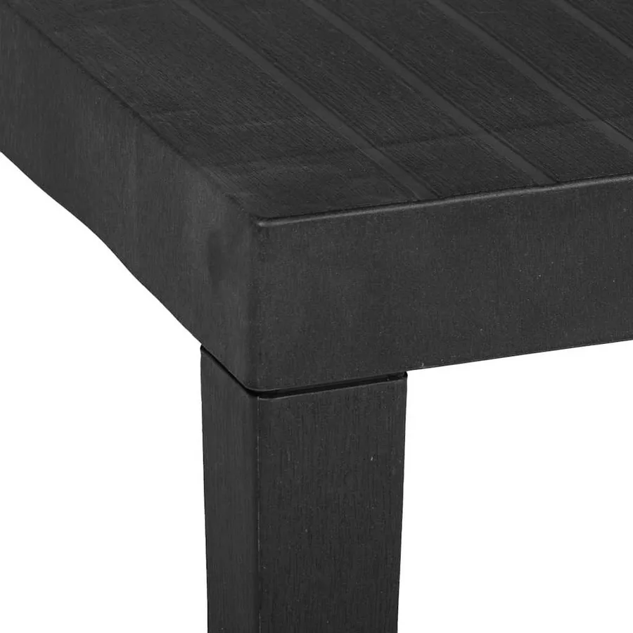 Table de jardin Gris 79x65x72 cm Plastique - 4