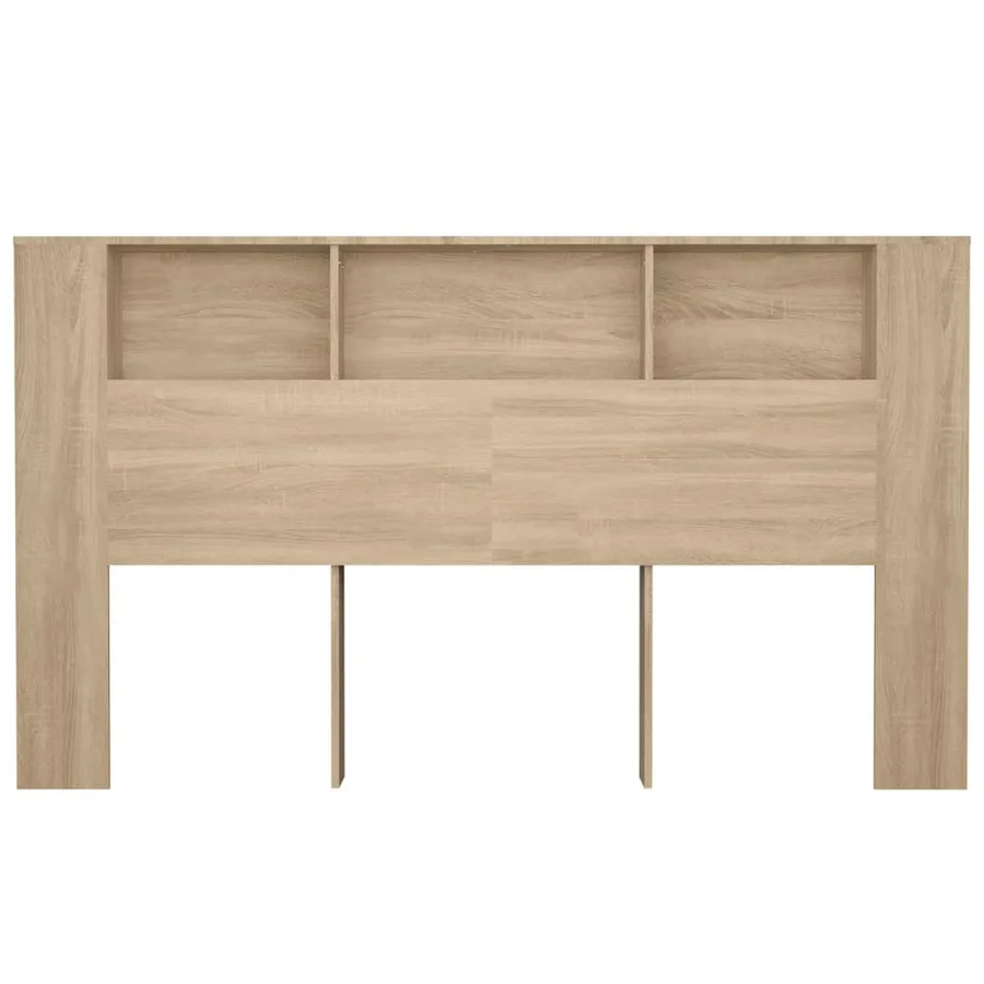 Armoire de tête de lit Chêne sonoma 180x18,5x104,5 cm - 4