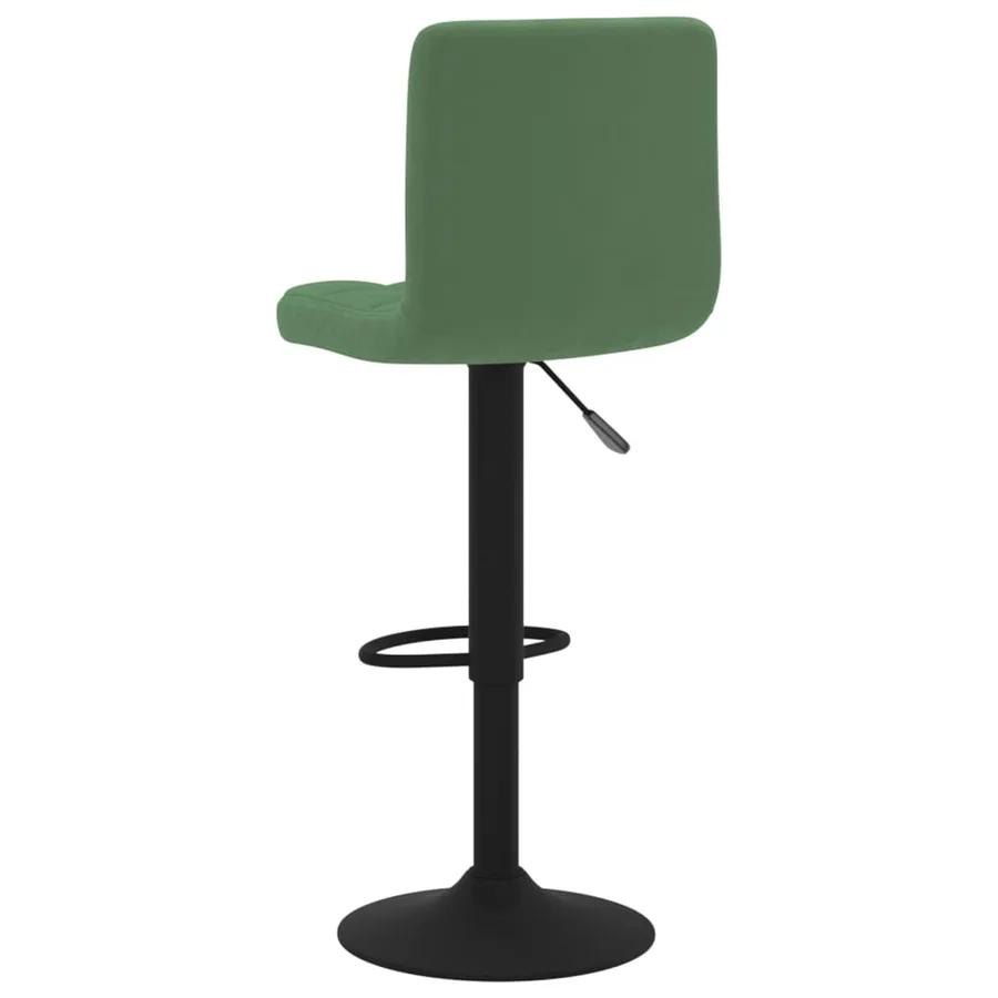 Tabourets de bar lot de 2 vert foncé velours - 6