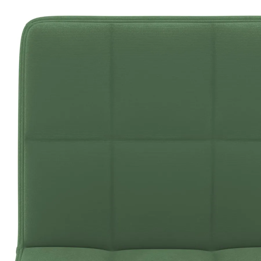 Tabourets de bar lot de 2 vert foncé velours - 8