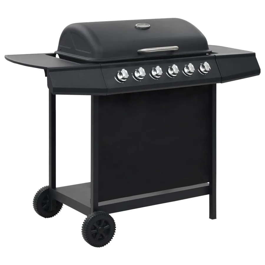Barbecue au gaz avec 6 zones de cuisson Acier Noir - 2