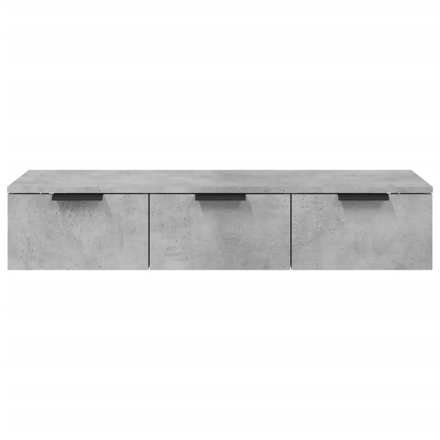 Armoire murale Gris béton 102x30x20 cm Bois d'ingénierie - 5