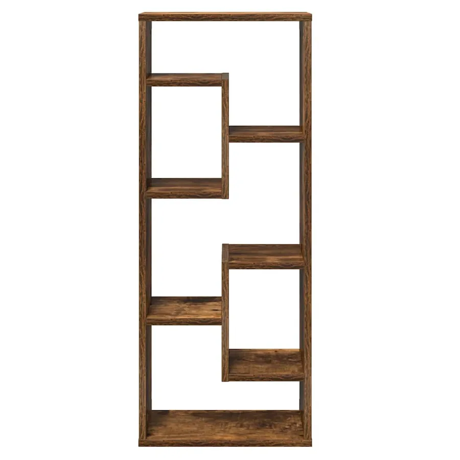 Étagère murale Chêne fumé 36x16x90 cm Bois d'ingénierie - 5