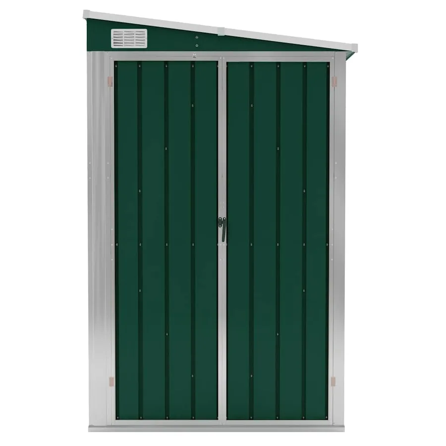 Abri de jardin mural Vert 118x382x178 cm Acier galvanisé - 3