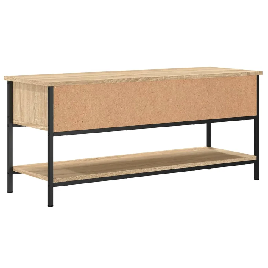 Meuble TV Chêne Sonoma 100x35x45 cm Bois d'ingénierie - 6