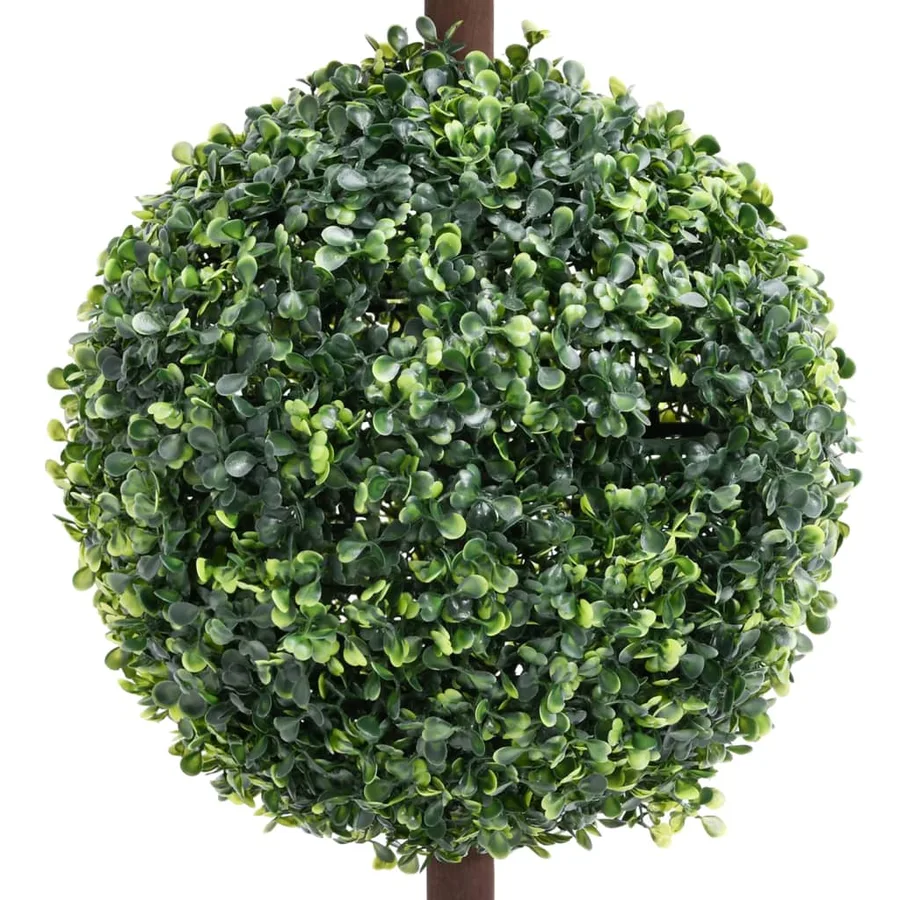 Plante de buis artificiel avec pot Forme de boule Vert 118 cm - 3