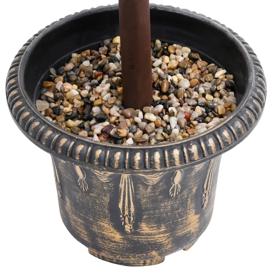 Plante de buis artificiel avec pot Forme de boule Vert 118 cm - 4