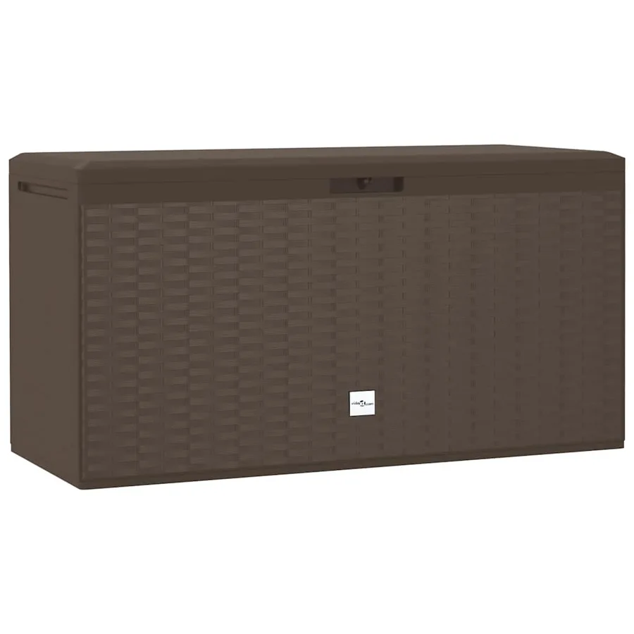 Boîte de rangement de jardin Marron 114x47x60 cm - 2