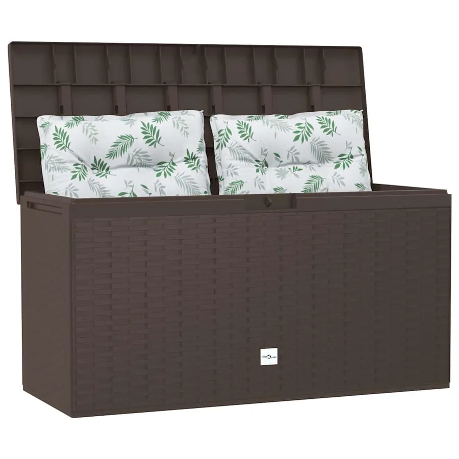Boîte de rangement de jardin Marron 114x47x60 cm - 3