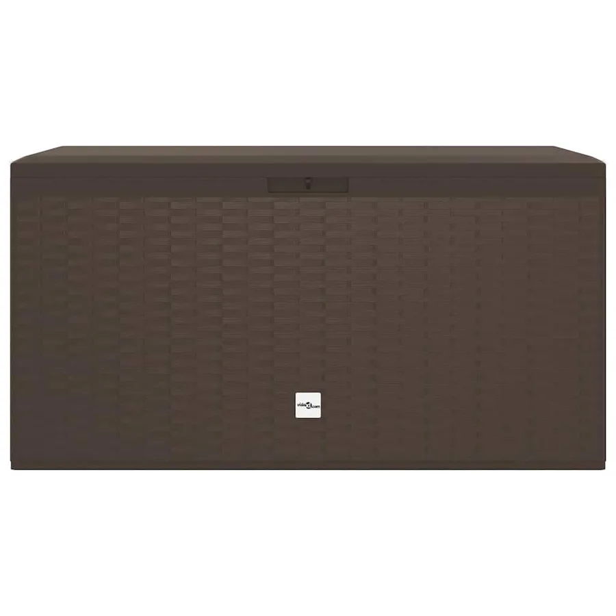 Boîte de rangement de jardin Marron 114x47x60 cm - 4