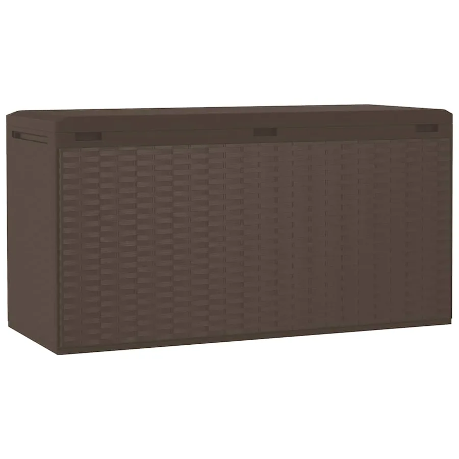Boîte de rangement de jardin Marron 114x47x60 cm - 6