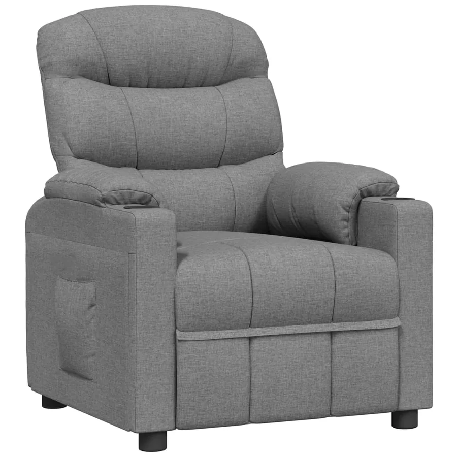 Fauteuil inclinable Gris clair Tissu - 2