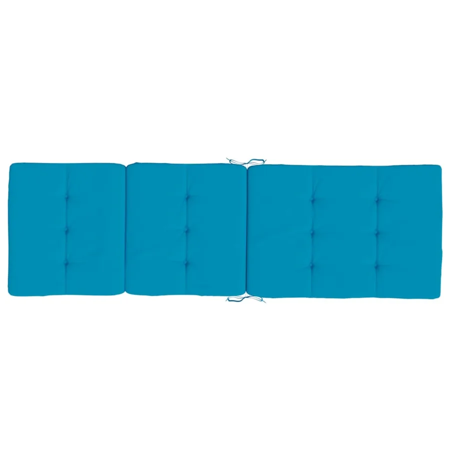 Coussins de chaise longue lot de 2 bleu clair tissu oxford - 5