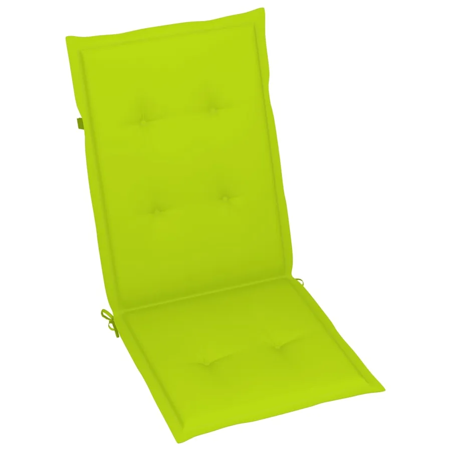 Chaises inclinables de jardin et coussins lot de 8 Gris Acacia - 10