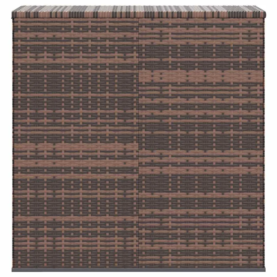 Boîte à coussins de jardin Résine tressée 100x49x103,5cm Marron - 3