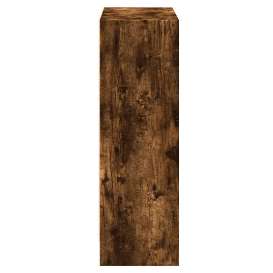 Bibliothèque Chêne fumé 60x24x76 cm Bois d'ingénierie - 6