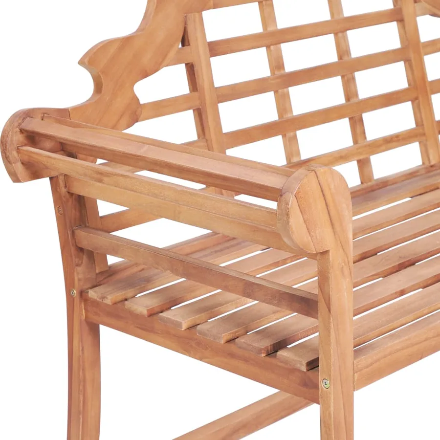 Banc de jardin 127x58,5x92,5 cm Bois massif de teck - 4