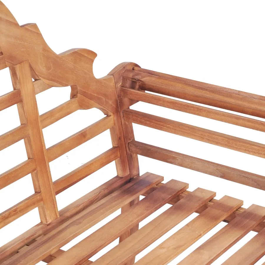 Banc de jardin 127x58,5x92,5 cm Bois massif de teck - 5