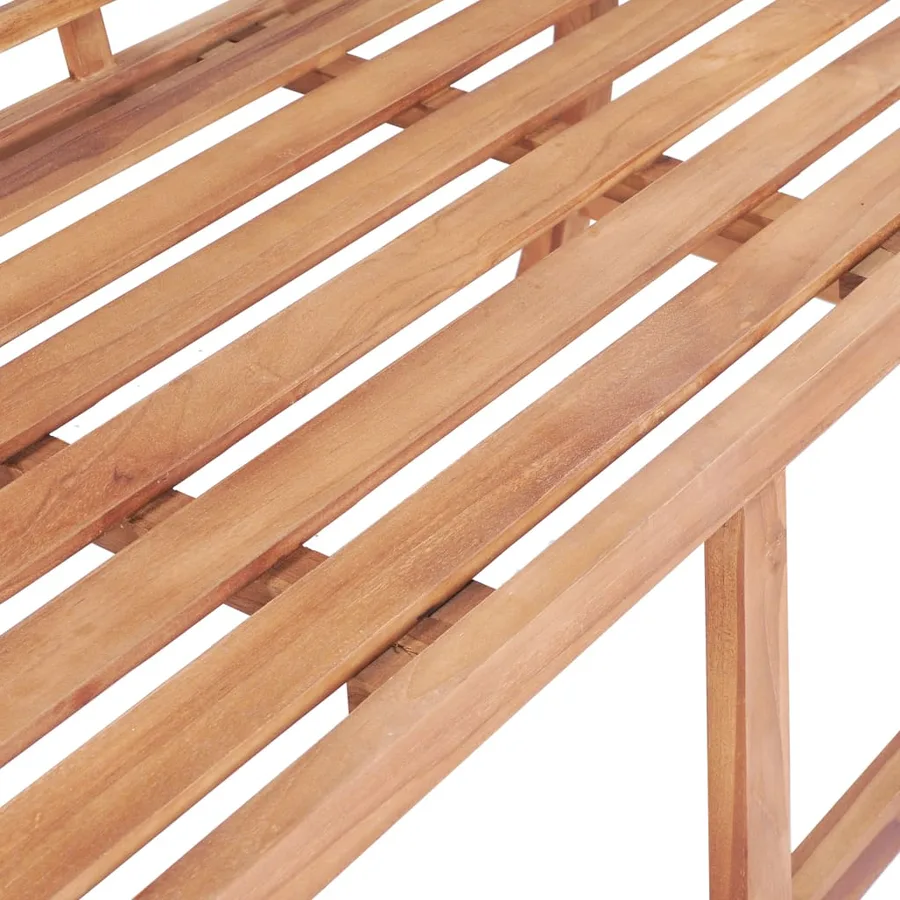 Banc de jardin 127x58,5x92,5 cm Bois massif de teck - 7