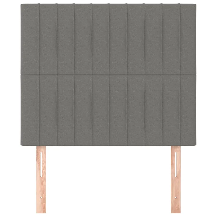 Tête de lit Gris foncé 90x5x118/128 cm Tissu - 3