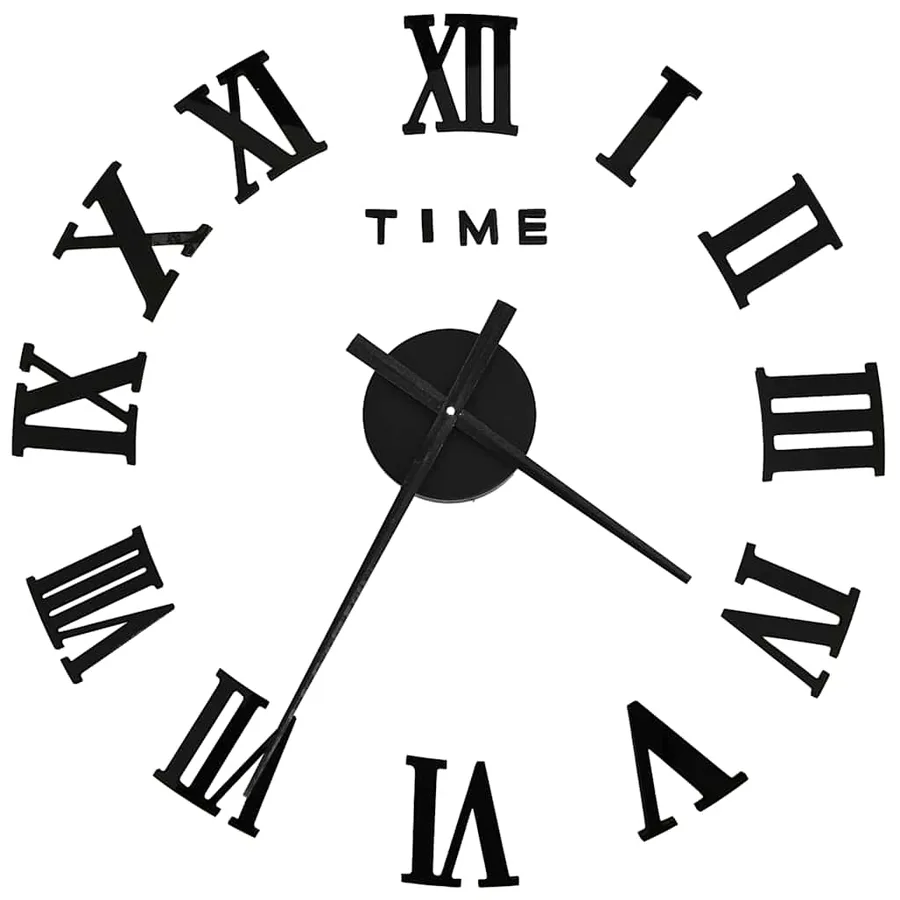 Horloge murale 3D Design moderne Noir 100 cm XXL - 2