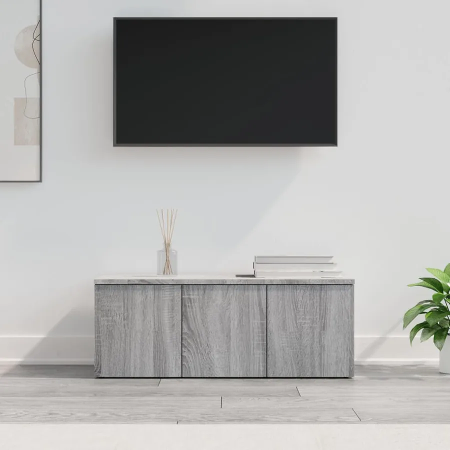 Meuble TV Sonoma gris 80x34x30 cm Bois d'ingénierie